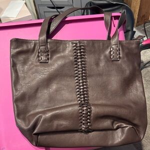 Brown Leather Tote Bag